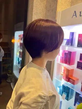 ショート 透明感/血色カラー/ 似合せレイヤー/ゆいのヘアスタイル