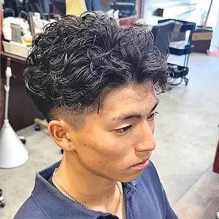 パーマ メンズ メンズカット/パーマ /ハイライト/RYUのヘアスタイル