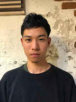 メンズ ✨色持ちの良い艶 カラー✨蟹江真世のヘアスタイル