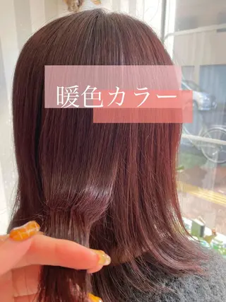 ミディアム カラー sol Amiのヘアスタイル