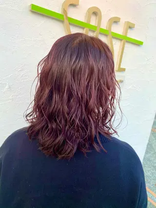 ミディアム カラー ヘアアレンジ Design Color🐰アユミのヘアスタイル