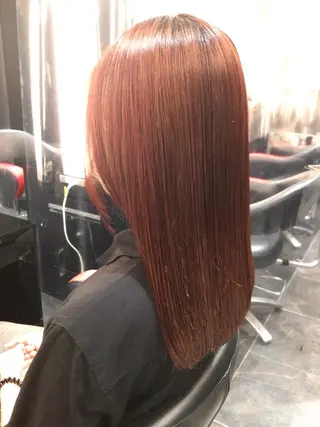 セミロング カラー Annon プライベートサロンのヘアスタイル