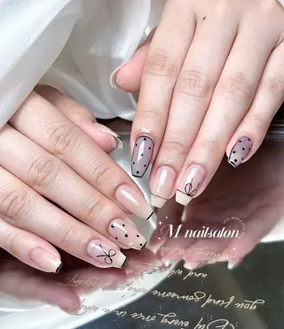 ネイル M🌷nail 長さだし専門店のネイルデザイン