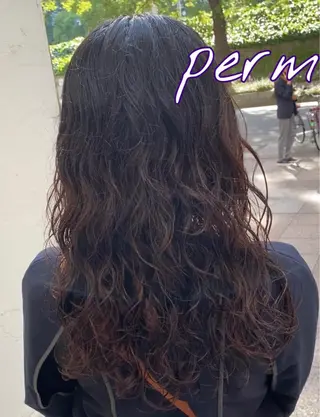 セミロング パーマ CYAN.栄店所属・パーマ/髪質改善 【榎本千夏】のヘアスタイル