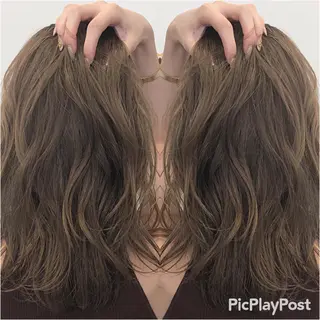 セミロング GLROW haruhiのヘアスタイル