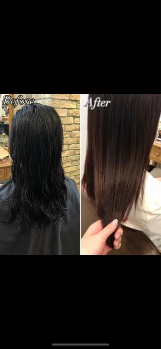 セミロング 髪質改善/縮毛矯正 /青山　早希🐾のヘアスタイル