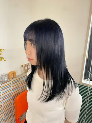 カラー ハイトーン縮毛/暖色 なーな🎀🤍のヘアスタイル