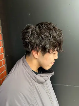 ショート パーマ メンズ 【メンズパーマ特化】 🍏網中勇喜のヘアスタイル