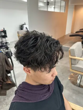 パーマ メンズ 川北 恭輝のヘアスタイル