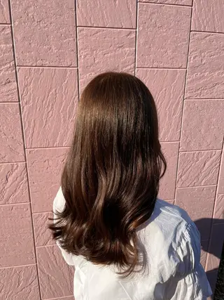 セミロング ボヌールソレイユ所属・☁️彦坂唯有/ 透明感カラー☁️のヘアスタイル