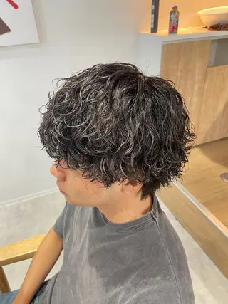 ショート パーマ メンズ メンズパーマ/新潟/ 万代／田崎亮🌟のヘアスタイル