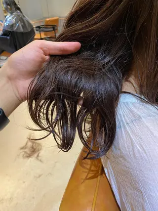 セミロング カラー ハイトーン×似合わせ 🌱中川慎之介のヘアスタイル