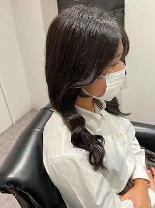 パーマ コテ巻き風パーマ 韓国風パーマ 無重力のヘアスタイル