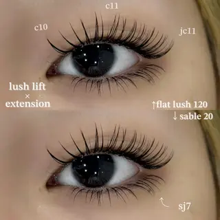 マツエク・マツパ EYELA uenoのマツエク・マツパデザイン