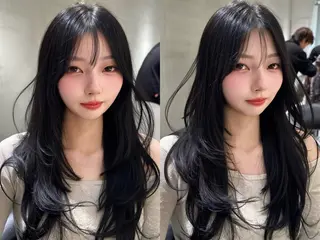 ロング カラー ブリなしWカラー✨️ 髪質改善【タケル】のヘアスタイル