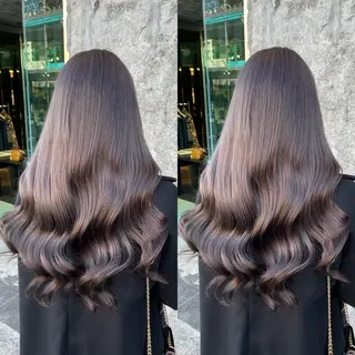 ロング カラー ブリーチ無しダブル カラー🦕まどかのヘアスタイル