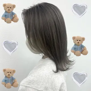 セミロング カラー 韓国ヘア特化 💟 ララア 💟のヘアスタイル