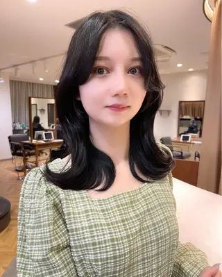 セミロング カラー 《髪質改善✖️オリー ブ🧸》小嶋拓也のヘアスタイル