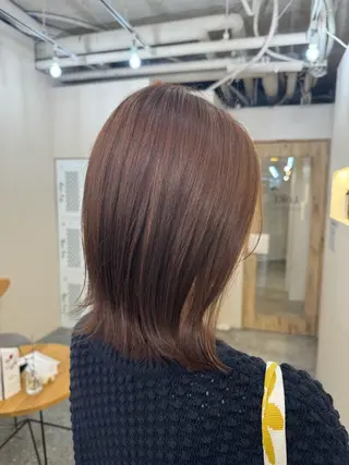 ミディアム カラー LoRE hair 四条河原町　西尾友里のヘアスタイル