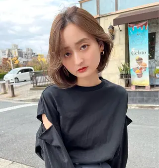 ショート カラー salowin所属・吉ヶ別符 亮祐のヘアスタイル