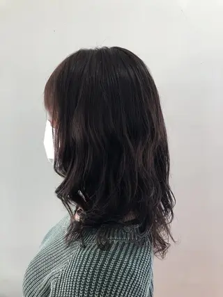 セミロング カラー fulam所属・佐藤悠生/郡山 メンズパーマ.カットのヘアスタイル