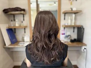 カラー ロング 個室型美容室san 都賀店のヘアスタイル