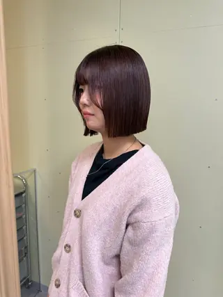 ショート カラー 伶風/ボブ/ ヘーゼルベージュのヘアスタイル