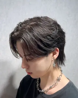 パーマ メンズ 曲がる縮毛/カルマパ ーマ/池袋/横村大全のヘアスタイル