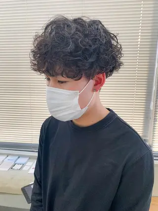 メンズ 横井伴典　矢場町 メンズパーマ/カットのヘアスタイル