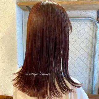 ロング カラー ヘアアレンジ 押切 響　のヘアスタイル