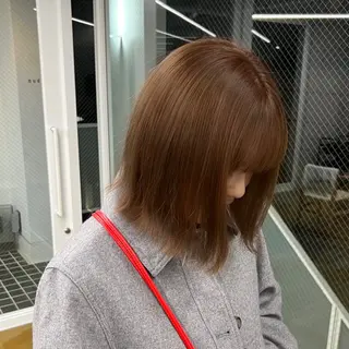 セミロング カラー Henrietta  自由が丘所属・ベージュ/ブリーチ無 し/透明感/yukiのヘアスタイル