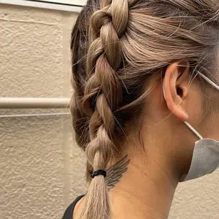 ミディアム N＋所属・前田 菜奈子のヘアスタイル