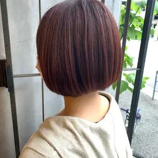 ショート 艶髪color💎髪 質改善ストレート大吉のヘアスタイル