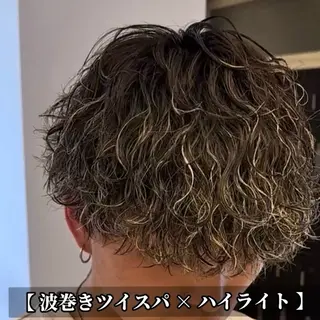 カラー パーマ メンズ メンズパーマ職人 イケガヤのヘアスタイル