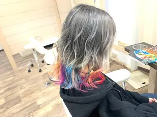 ミディアム レディース専用🌷咲 の垢抜けブリーチ部屋のヘアスタイル