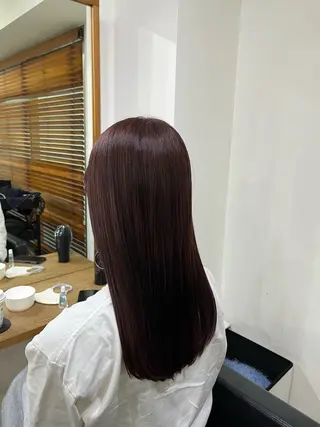 ロング カラー ✨🎨ブリーチなし 透明感カラー✨美友のヘアスタイル