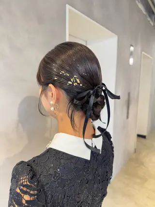 ヘアアレンジ 透明感カラー✨艶髪 制作🌱山根あゆみのヘアスタイル