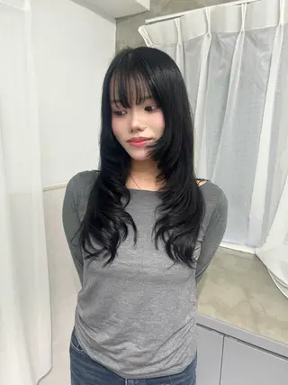 ロング ️💜akari💜 ハイトーン/レイヤーのヘアスタイル