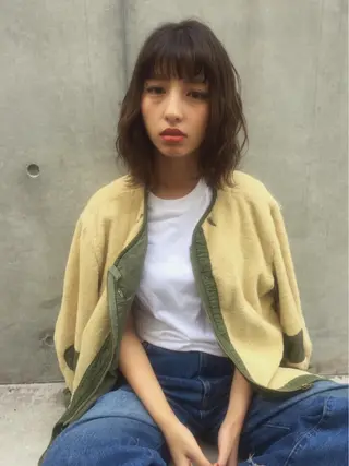 ショート ミディアム カラー コジマ ダイスケのヘアスタイル