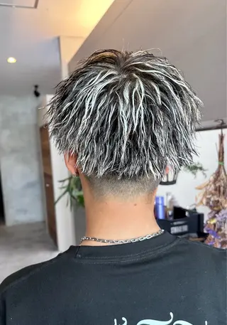 セミロング カラー パーマ メンズ Salonde  COCO所属・メンズ専門美容師 RIOのヘアスタイル