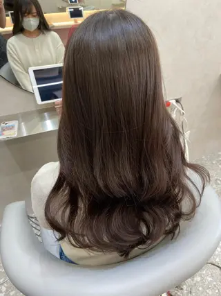 ロング カラー 新宿/韓国ヘア 中明度カラー/かやのヘアスタイル