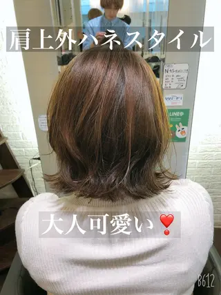 ミディアム 西山 恵太郎のヘアスタイル