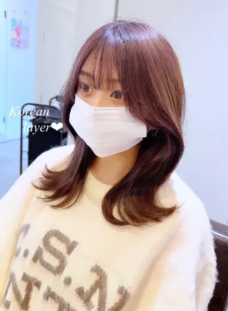 セミロング 韓国ヘア×髪質改善 /yoshikaのヘアスタイル