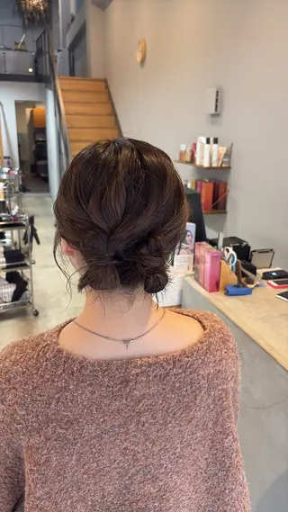 セミロング ヘアアレンジ nagano saraのヘアスタイル