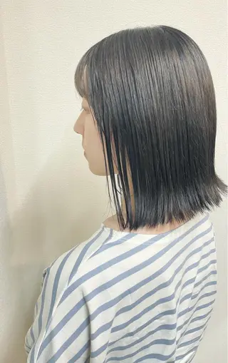 ミディアム カラー ケアブリーチ /髪質 改善/古橋圭史郎のヘアスタイル
