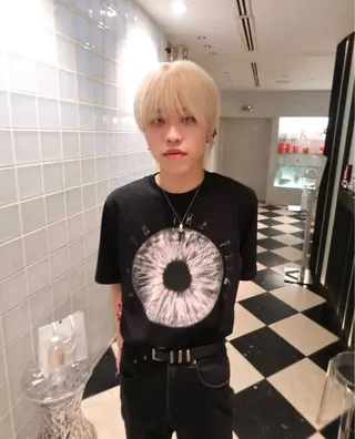 ショート カラー メンズ メンズパーマ/ブリー チ/motokiのヘアスタイル