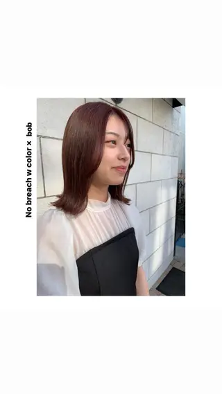 ミディアム カラー パーマ ヘアアレンジ メンズ キッズ ネイル マツエク・マツパ アイブロウ rewards成城学園前店所属・hiro【沿線で叶う 似合わせhair】のヘアスタイル