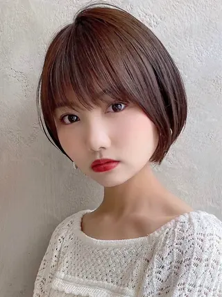 ショート カラー 💍新宿ショート 💍岩田莉奈のヘアスタイル