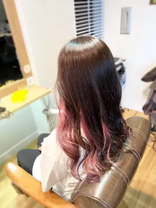 ロング カラー 堀 望美のヘアスタイル