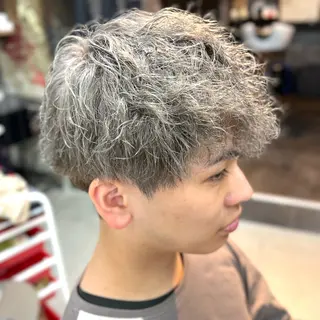 ショート カラー パーマ メンズ 錦糸町/Men's cutパーマ石川史弥のヘアスタイル